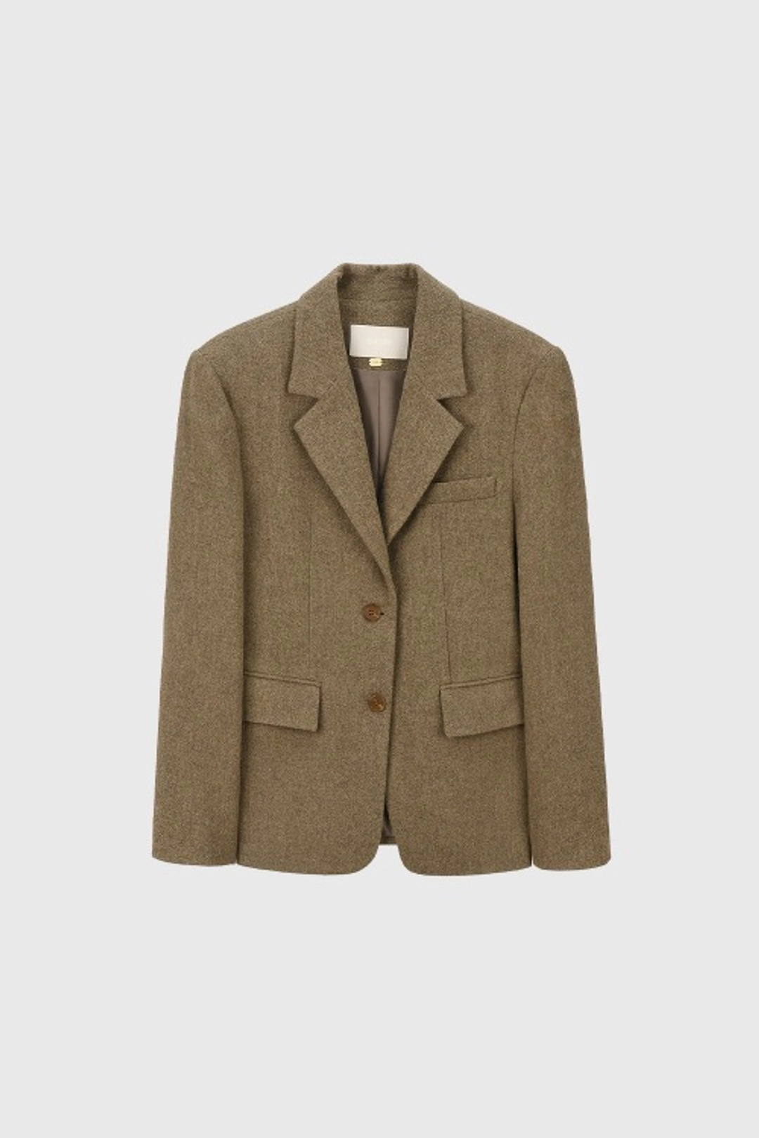 퀸스래빗 Elli Herringbone Wool Jacket－BEIGE 상품 이미지 3