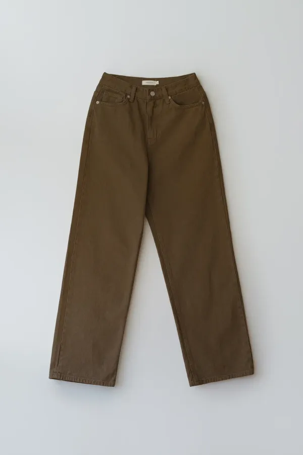 Harven dyed denim (brown)