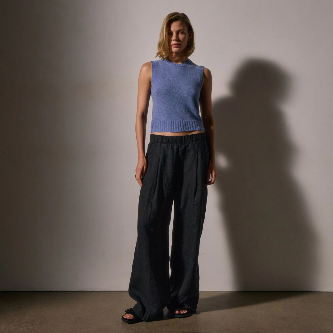 제임스펄스 Soft Featherweight Cashmere Vest - Blue Sky 상품 이미지 2