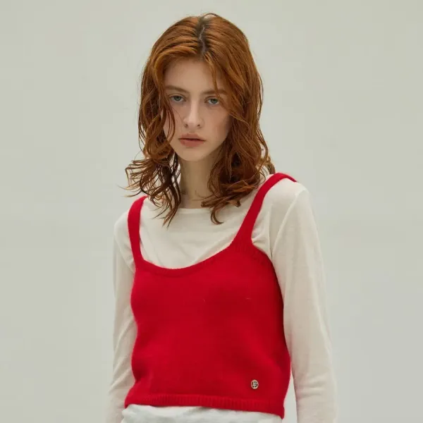 Angora Buistier Knit Top_3Color