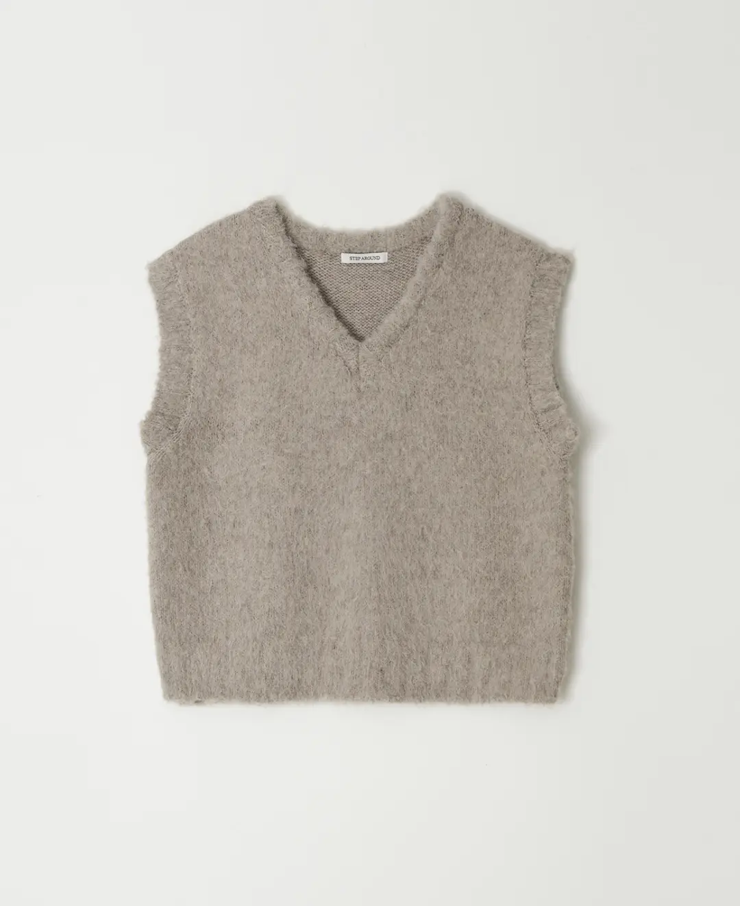 스텝어라운드 Brushed Knit Vest_SAND STONE 상품 이미지 2