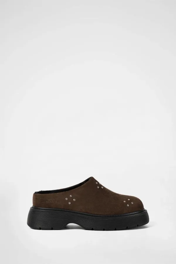 NOREL FUR CLOG / BROWN