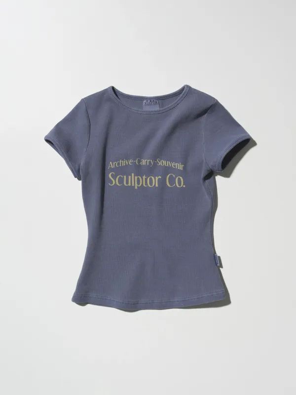Archive Pigment Baby Tee Dusty Blue