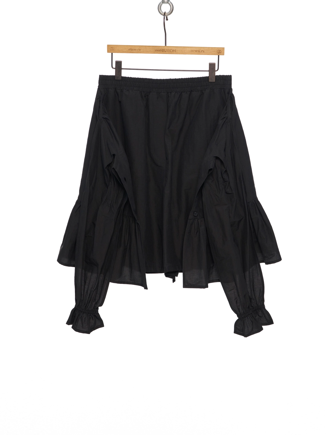 푸쉬버튼 SS26 BLACK LAYERED SHIRT-DETAIL SKIRT 상품 이미지 1