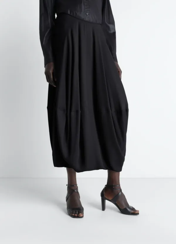 BALLOON SKIRT IN CREPE DE CHINE VISCOSE