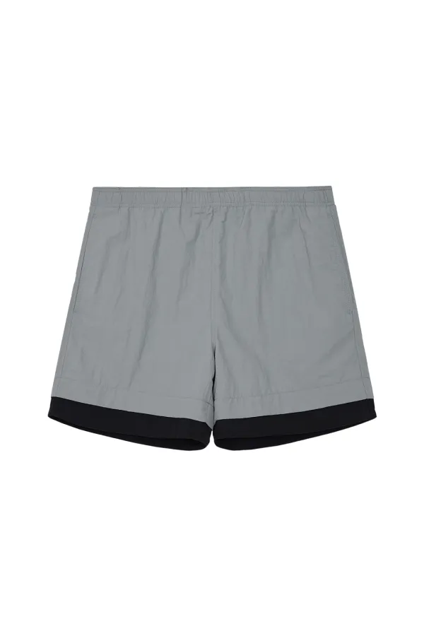 LAYERED SWIM SHORTS - GREY