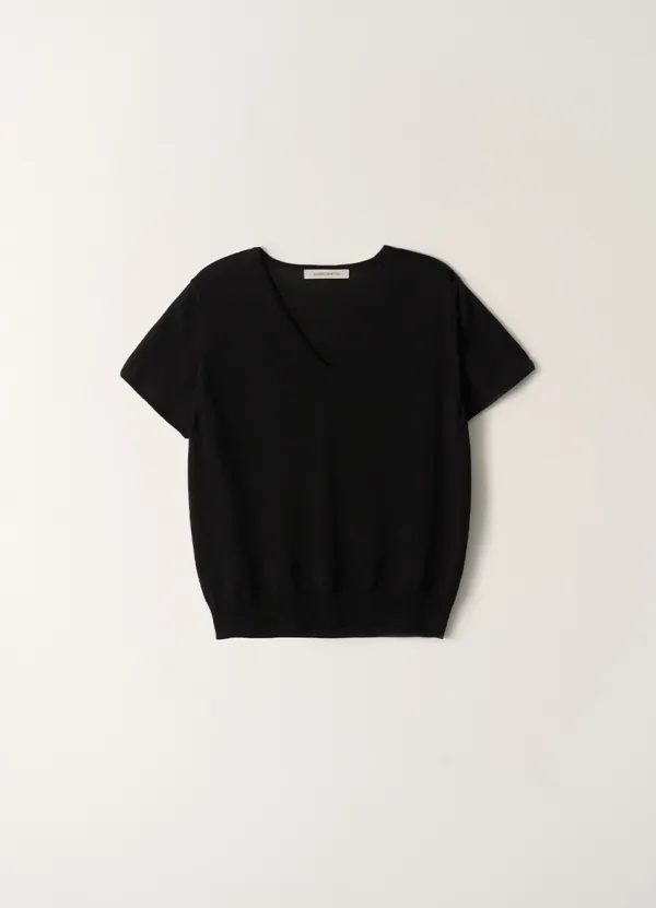3RD / Lany short sleeve knit (Black)