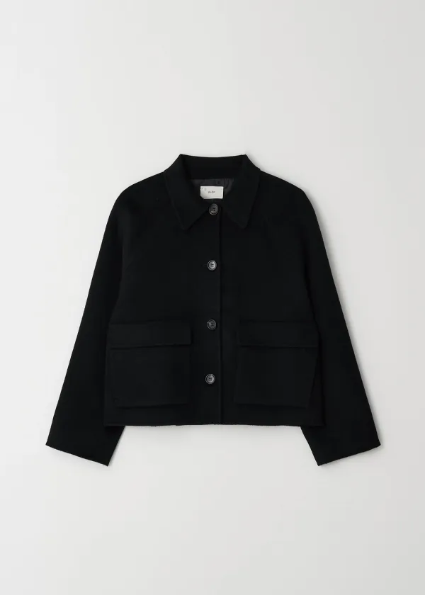 Pocket Handmade Short Coat(Black)