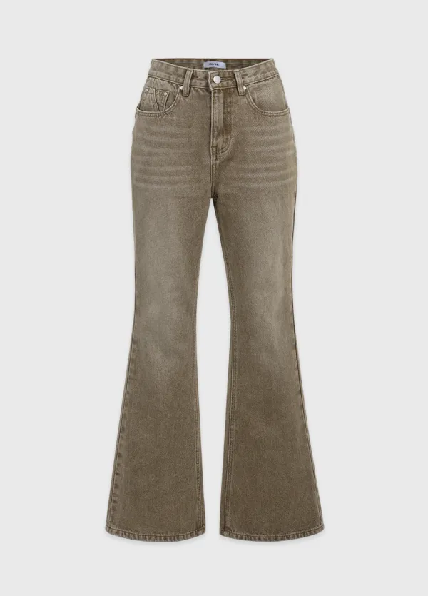  [25-36]  Boris Back Point Flared Denim Pants  보리스 백 포인트 플레어 데님 팬츠 (겨울-데일리룩-데이트룩-출근룩-오피스룩-부츠컷-백포인트-데일리코디-데님팬츠-자체제작) 