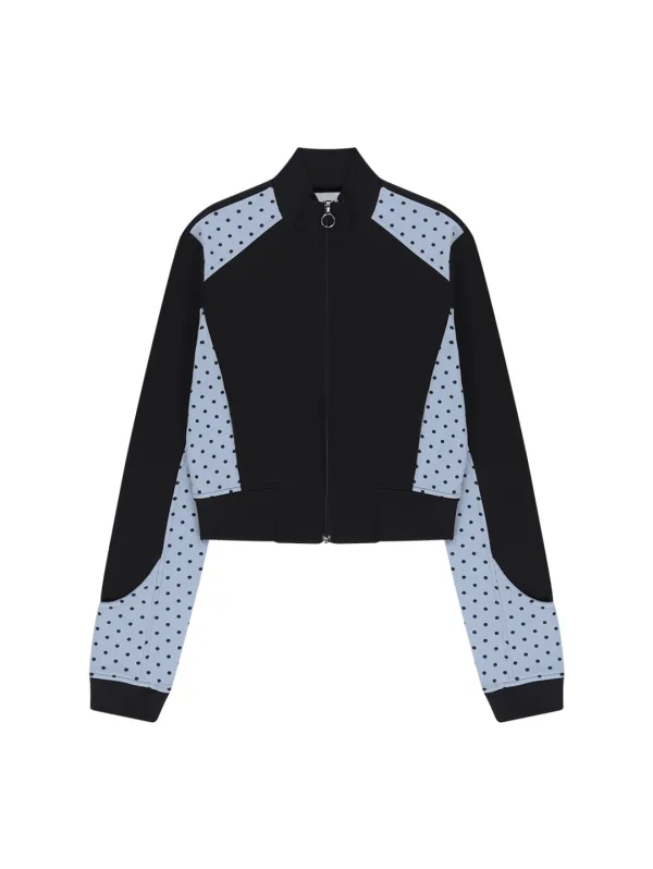 DOT LAYERD TRACK JACKET [BLACK]