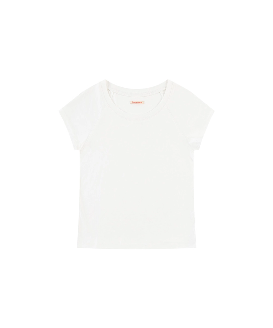 반원 아뜰리에 A3594 에센셜 스쿱넥 티셔츠_White 상품 이미지 1