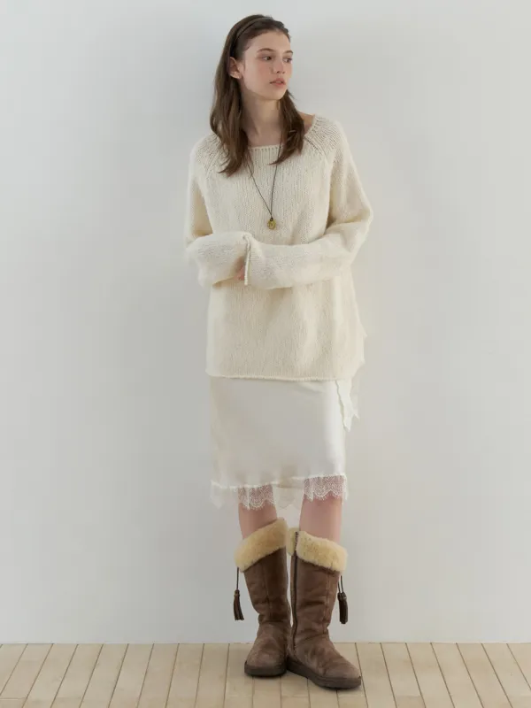 Bonheur raglan knit (ivory)