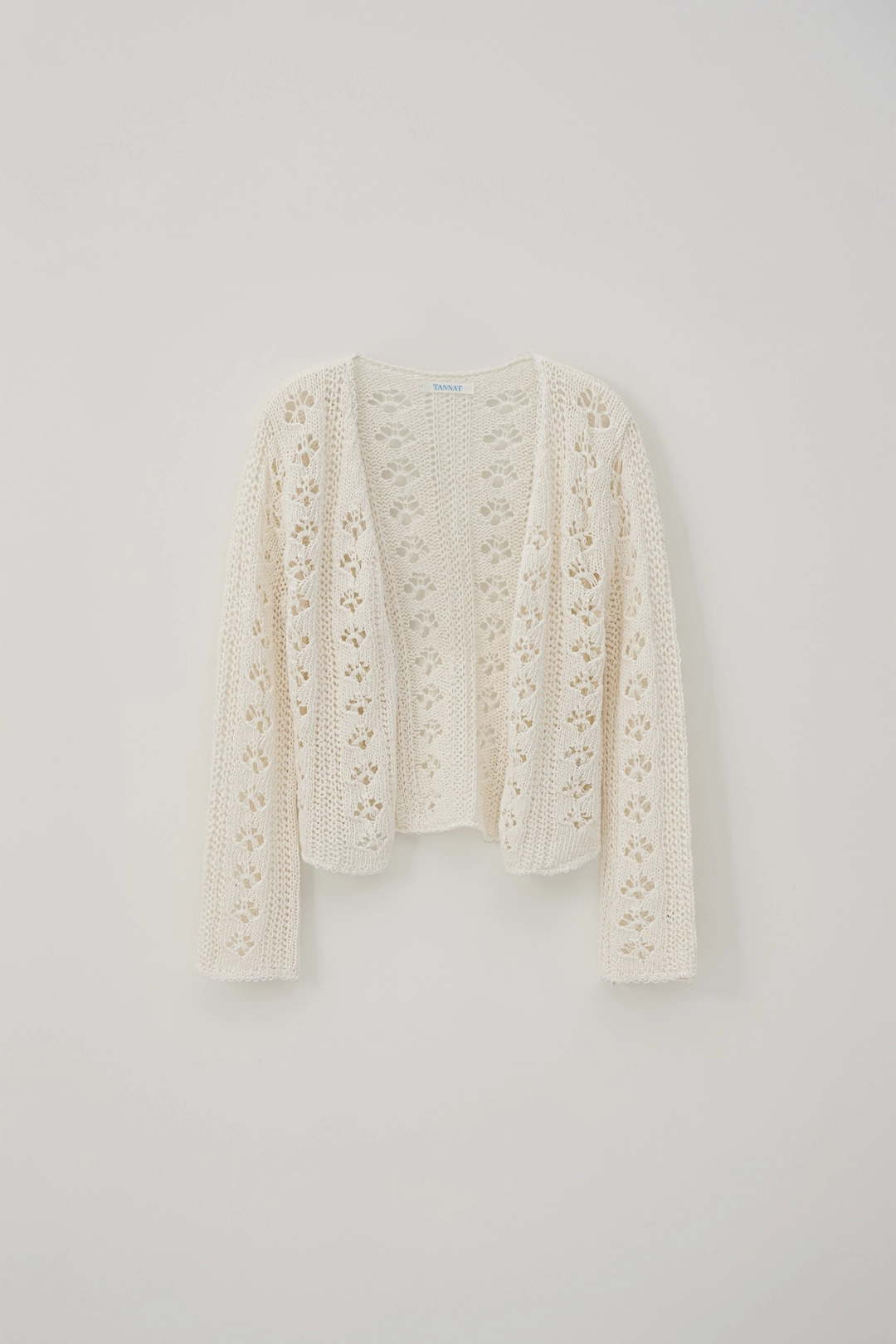 25ver. T/T Crochet knit cardigan (white)