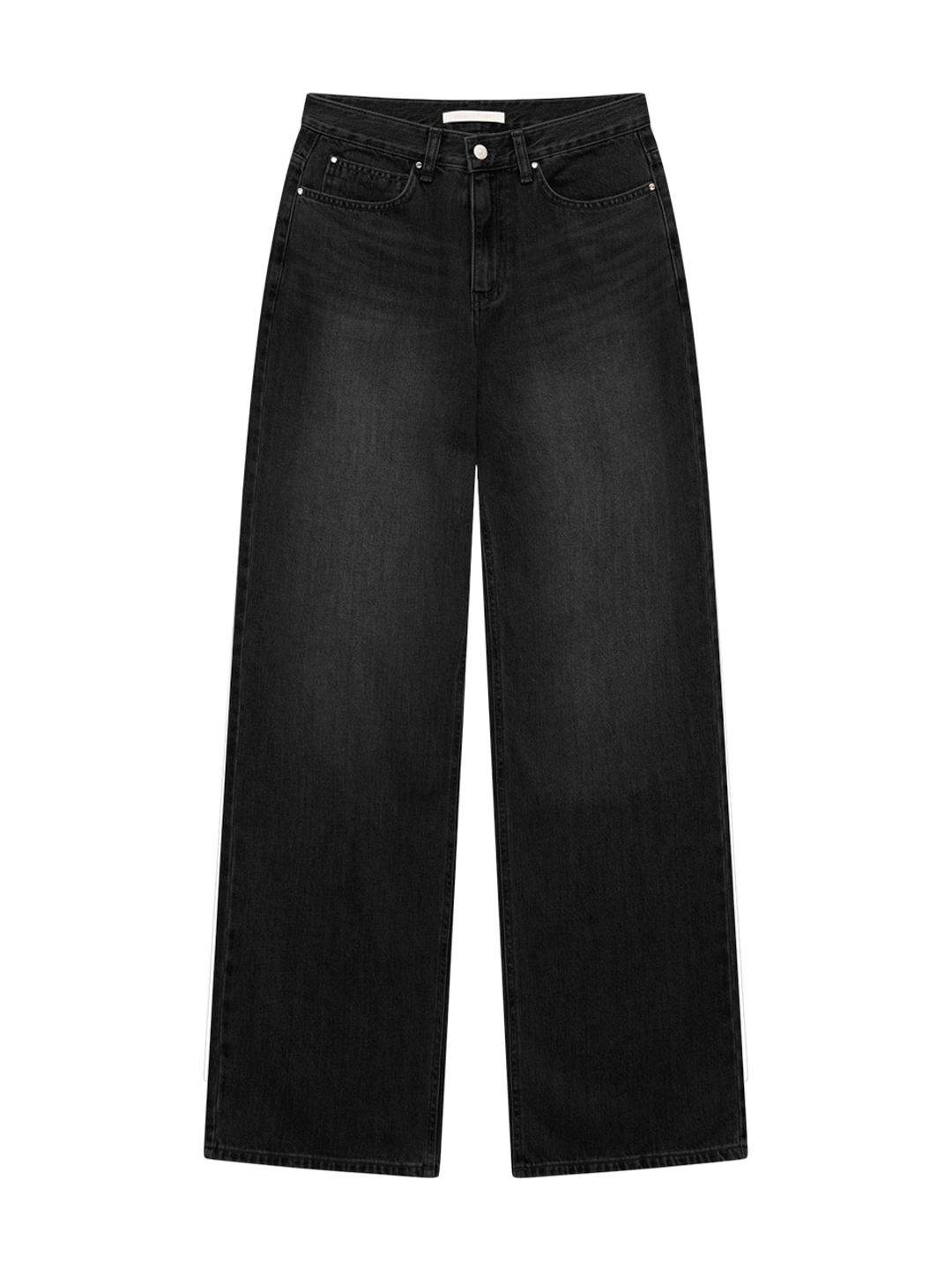 마가린핑거스 RIVET WIDE DENIM PANTS (BLACK) 상품 이미지 1