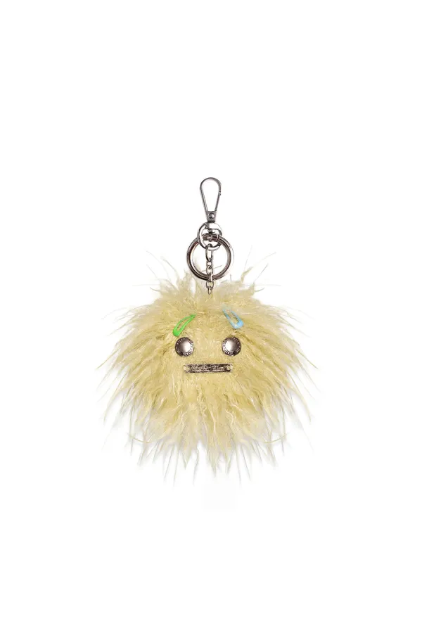 ODDBALL FUR KEYRING IN LIME