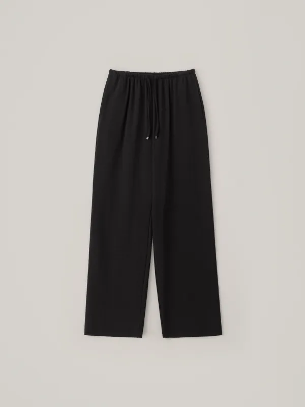 Jersey String Pants - Black