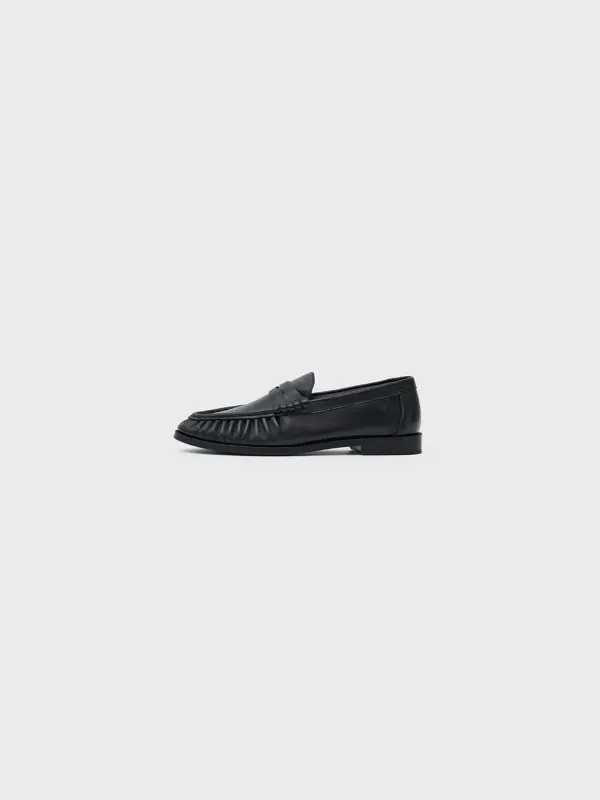 Rionael leather loafer - Black