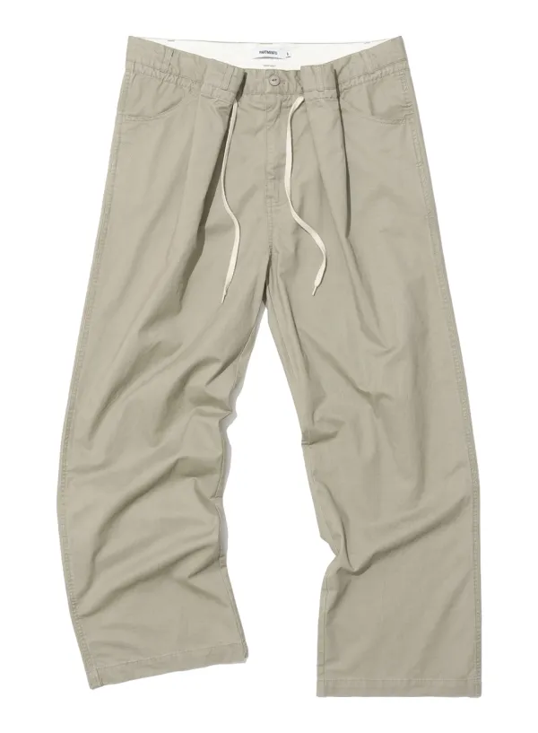 [WOMEN] WASHED DRAWSTRING CHINO PANTS_BEIGE
