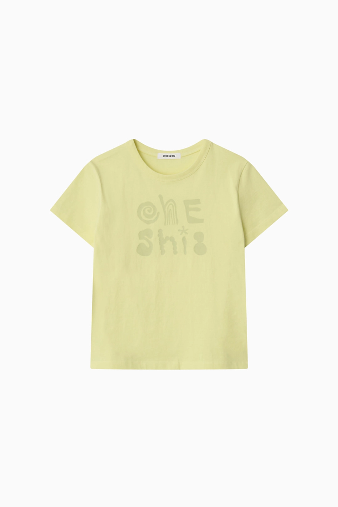 오헤시오 ART LOGO T-SHIRT, LEMON 상품 이미지 1
