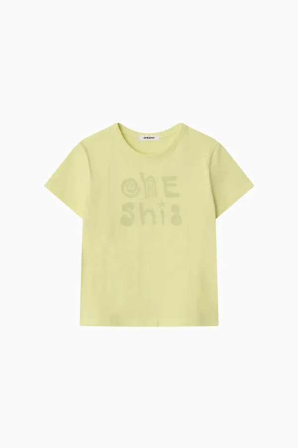 ART LOGO T-SHIRT, LEMON
