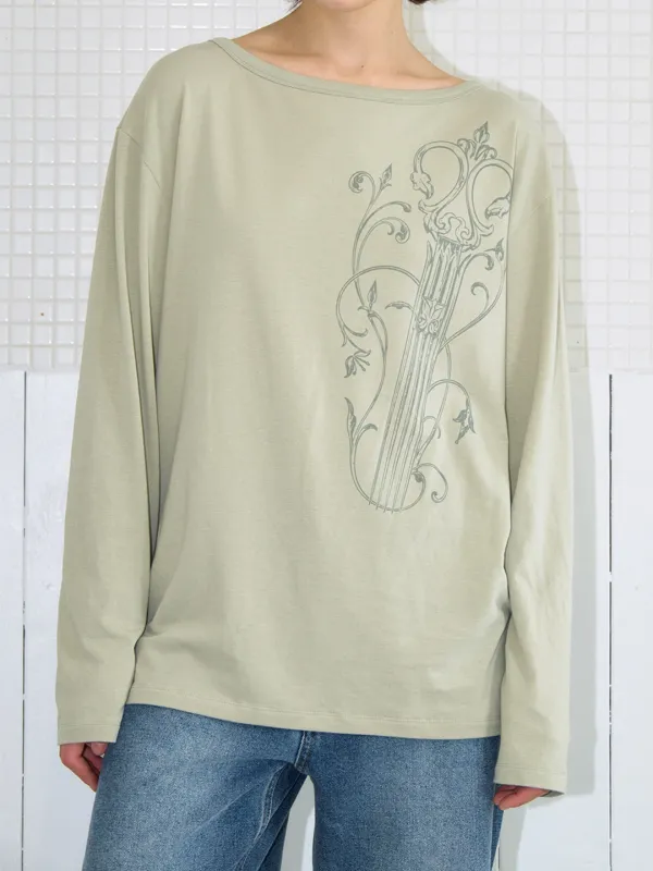 Vintage Comb Loose T-Shirt [Organic Green]