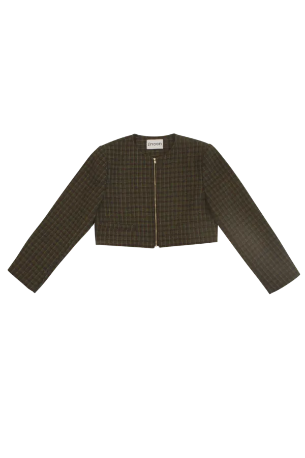 Zipper Set Jacket (Check)