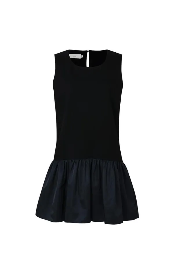 CELESTE MINI DRESS (BLACK/DARK NAVY)