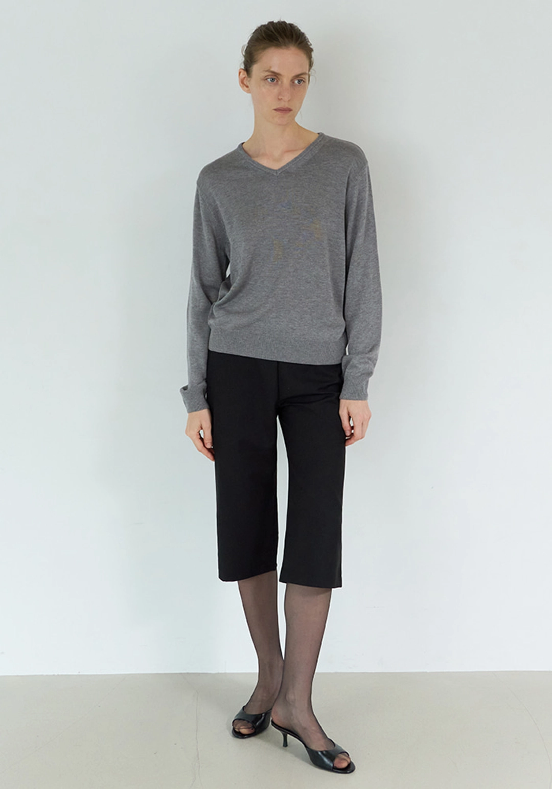 이브세이지 Regular fit v-neck knit (Grey) 상품 이미지 2