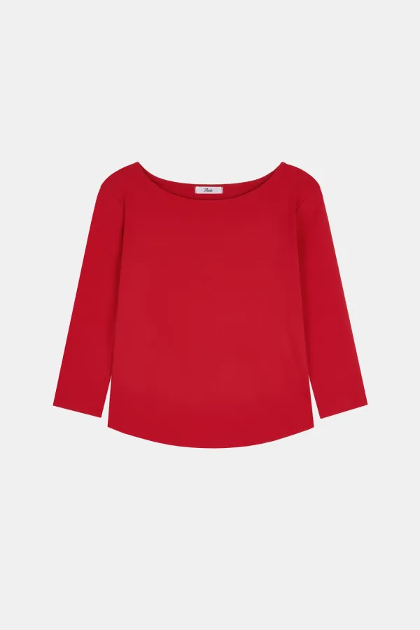 CURVE BOAT TEE_red