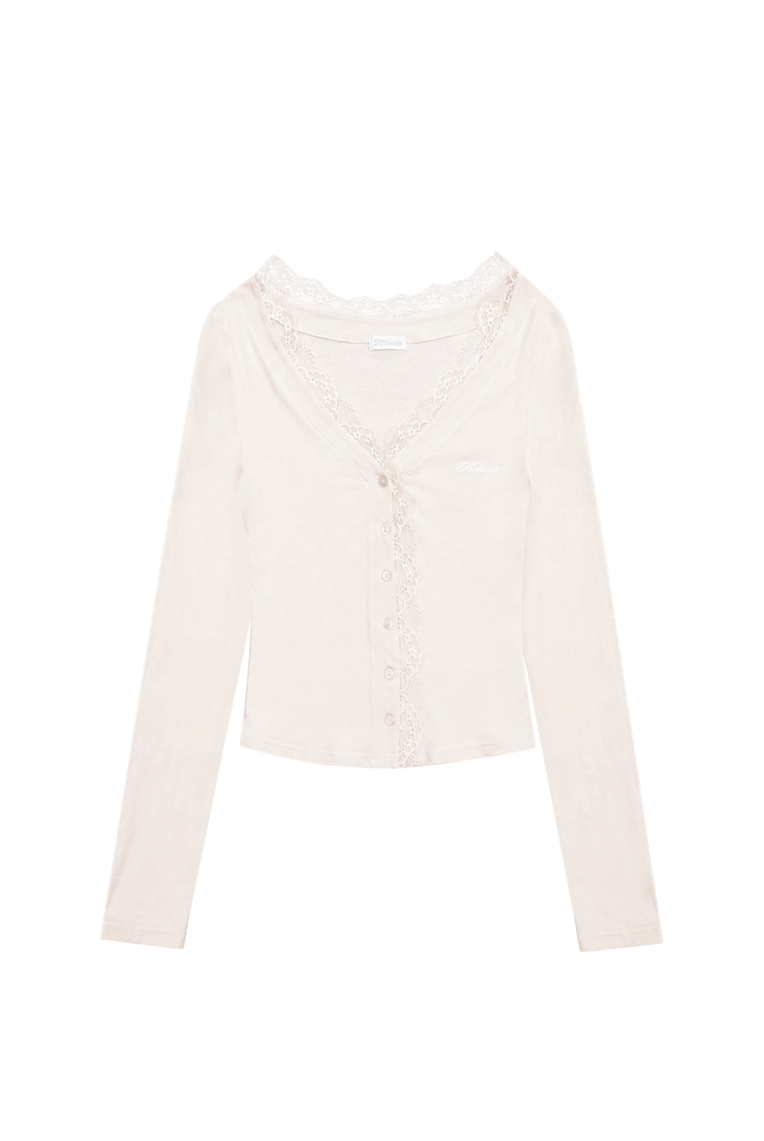 클리시어 Cream donuts sheer cardigan, Milk Tea 상품 이미지 1