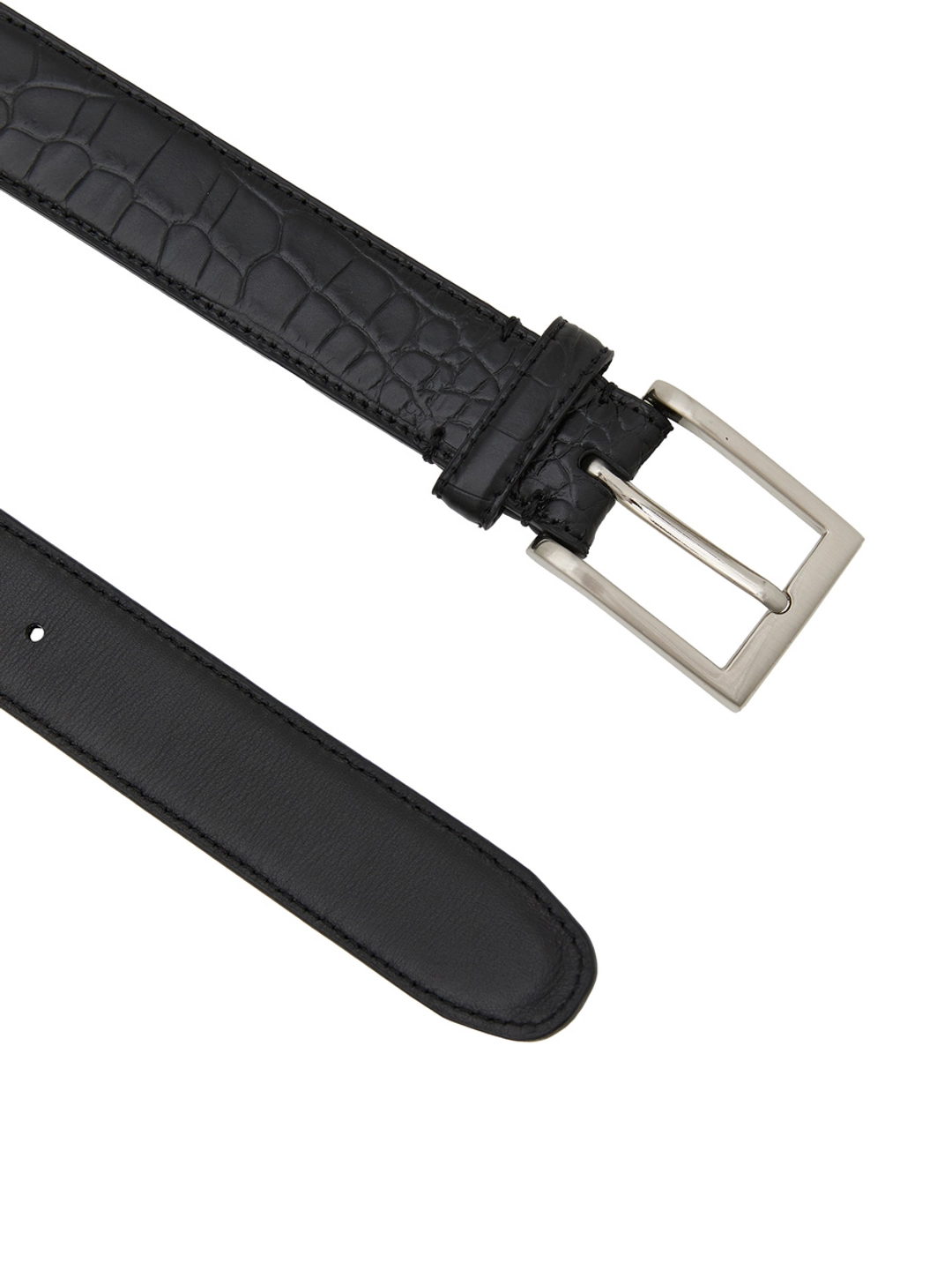 글로니 G CRACK LEATHER BELT (BLACK) 상품 이미지 3