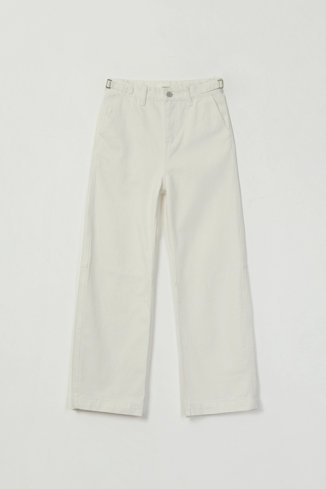 세이지먼트 HEIDI PEACH SKIN COTTON PANTS_WHITE 상품 이미지 1