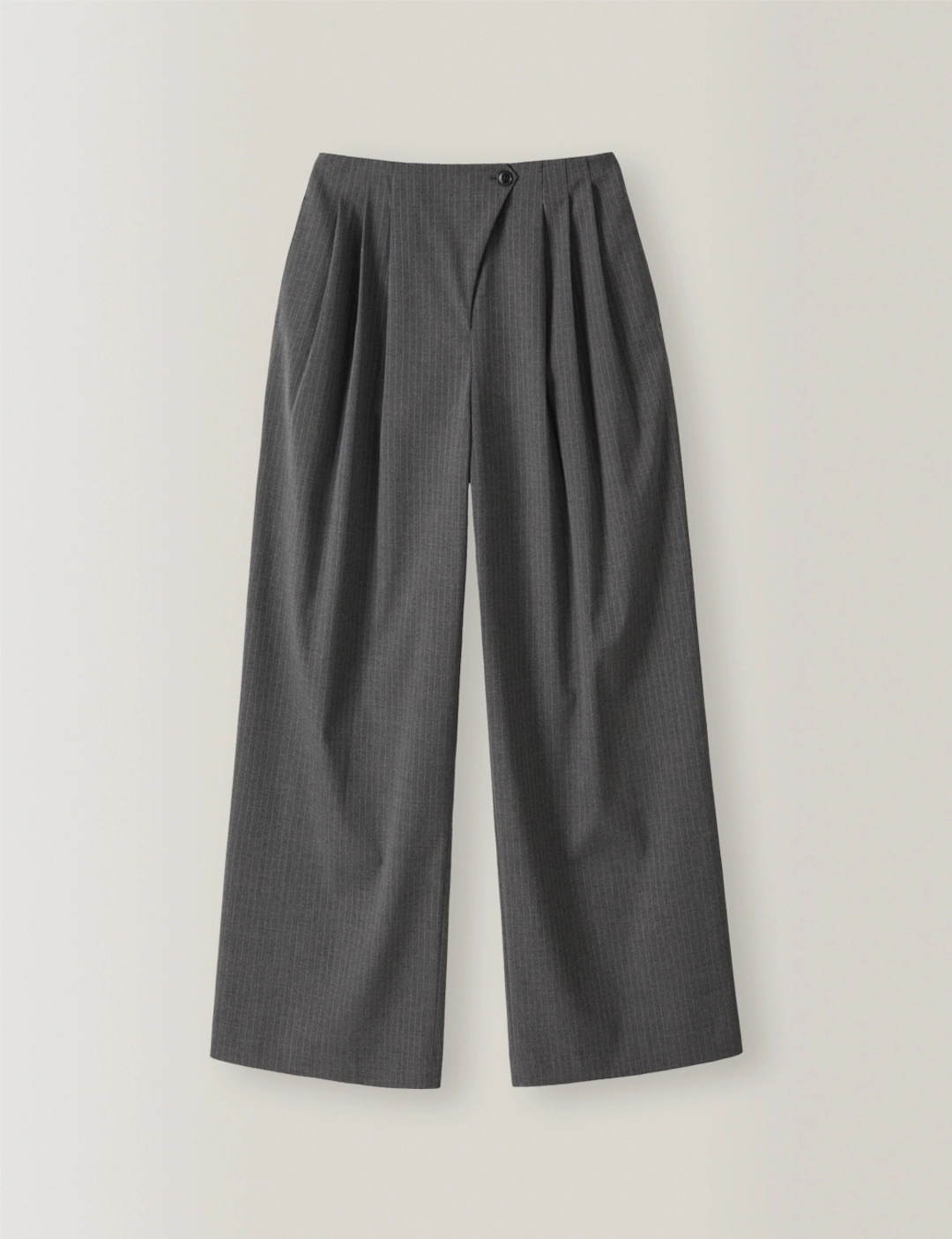 노미나떼 Oblique Pinstripe Flow Pants (Grey) 상품 이미지 3