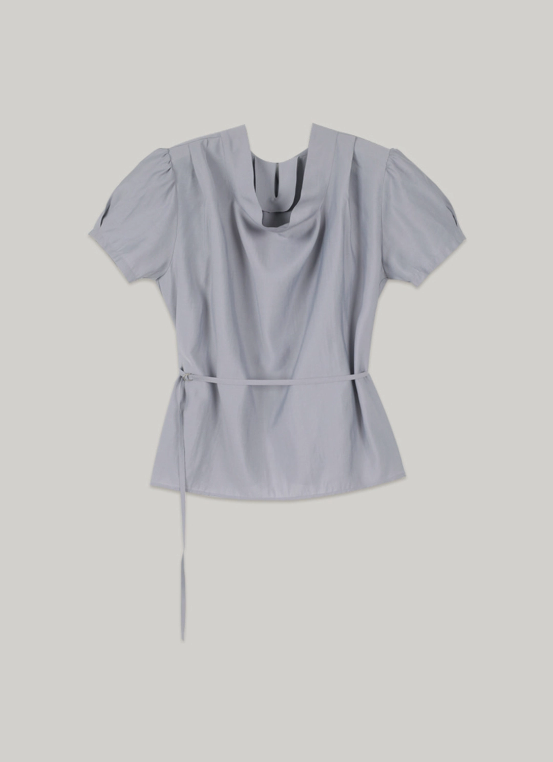 아워코모스 comos 1408 tie drape neck blouse (2color) 상품 이미지 3
