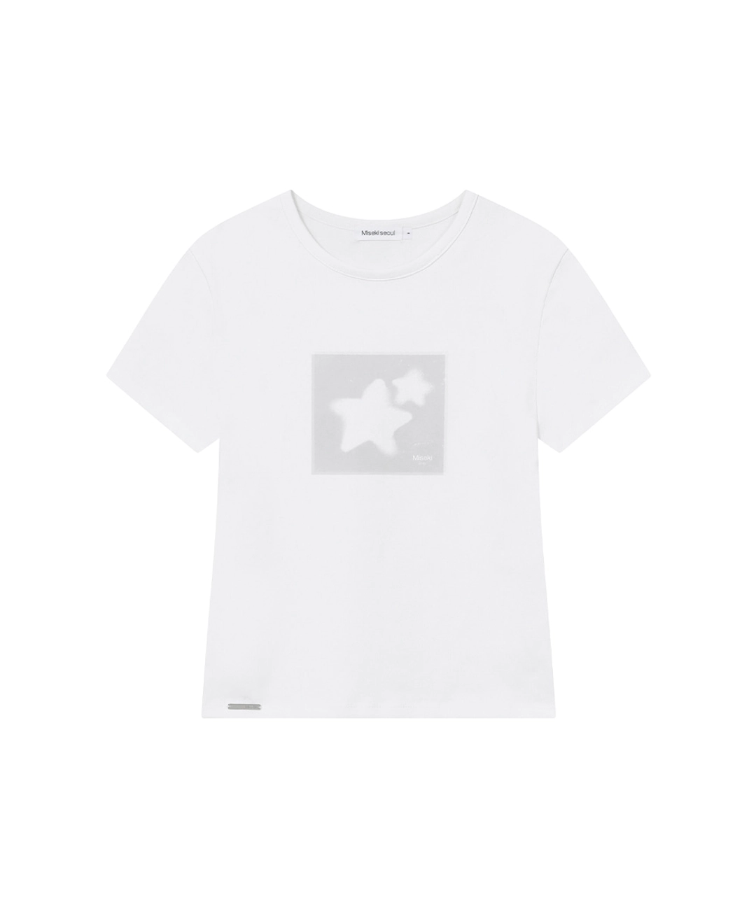 미세키서울 Midnight stars fitted short sleeve WHITE 상품 이미지 1