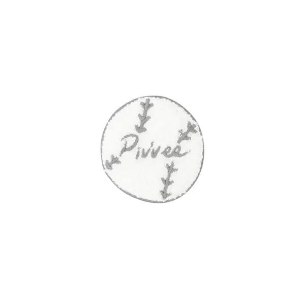Piv\'vee Baseball Boucle Brooch (heather grey)