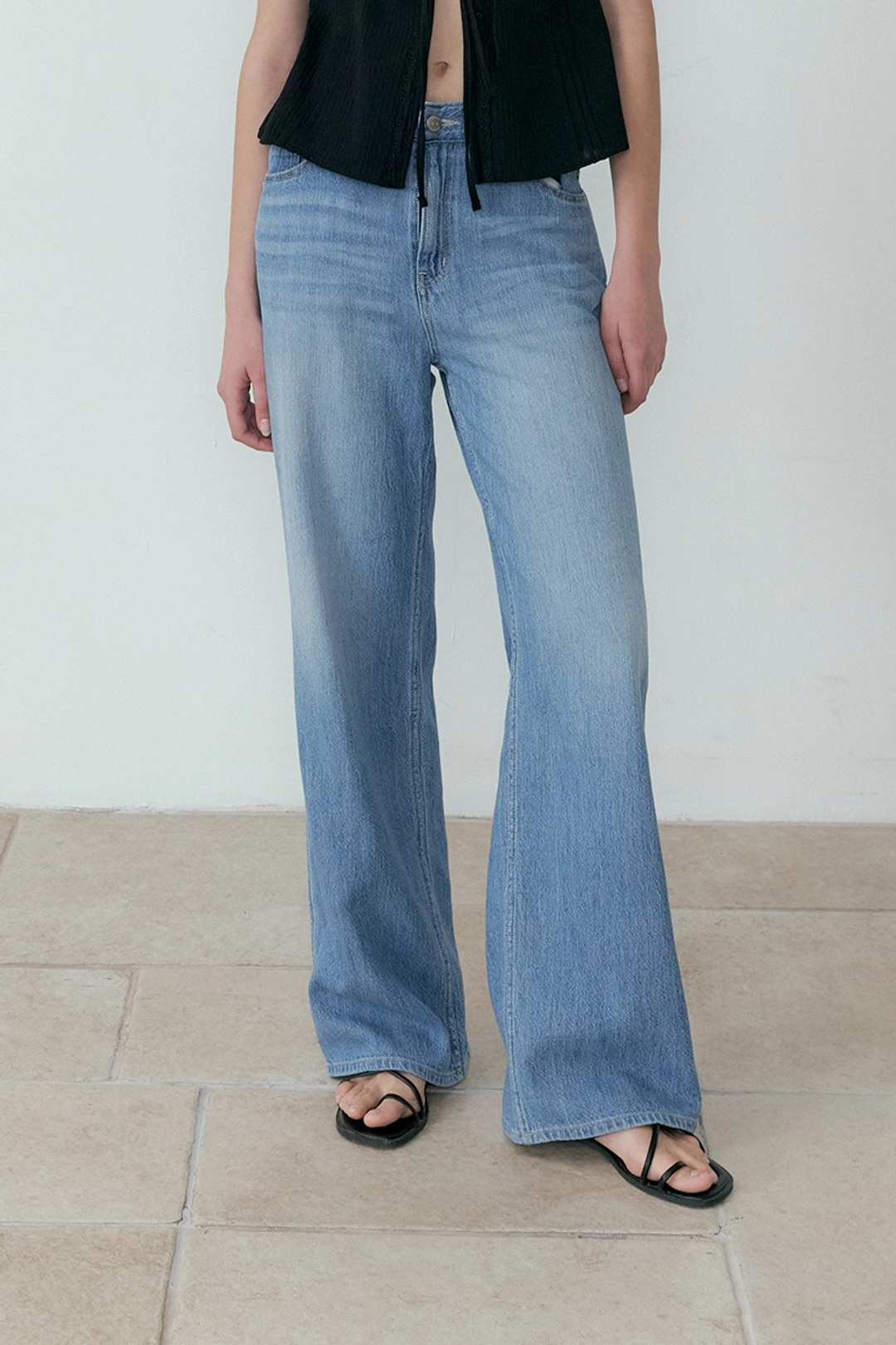 루시르주 Washed Loose Jeans (blue) 상품 이미지 1