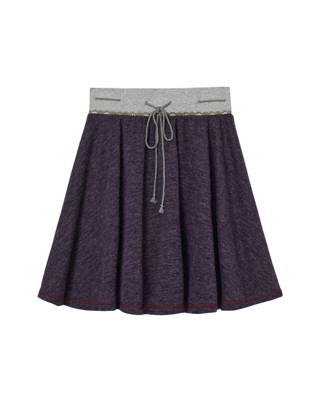 에이이에이이 STRING LACE SKIRT [PURPLE] 상품 이미지 1