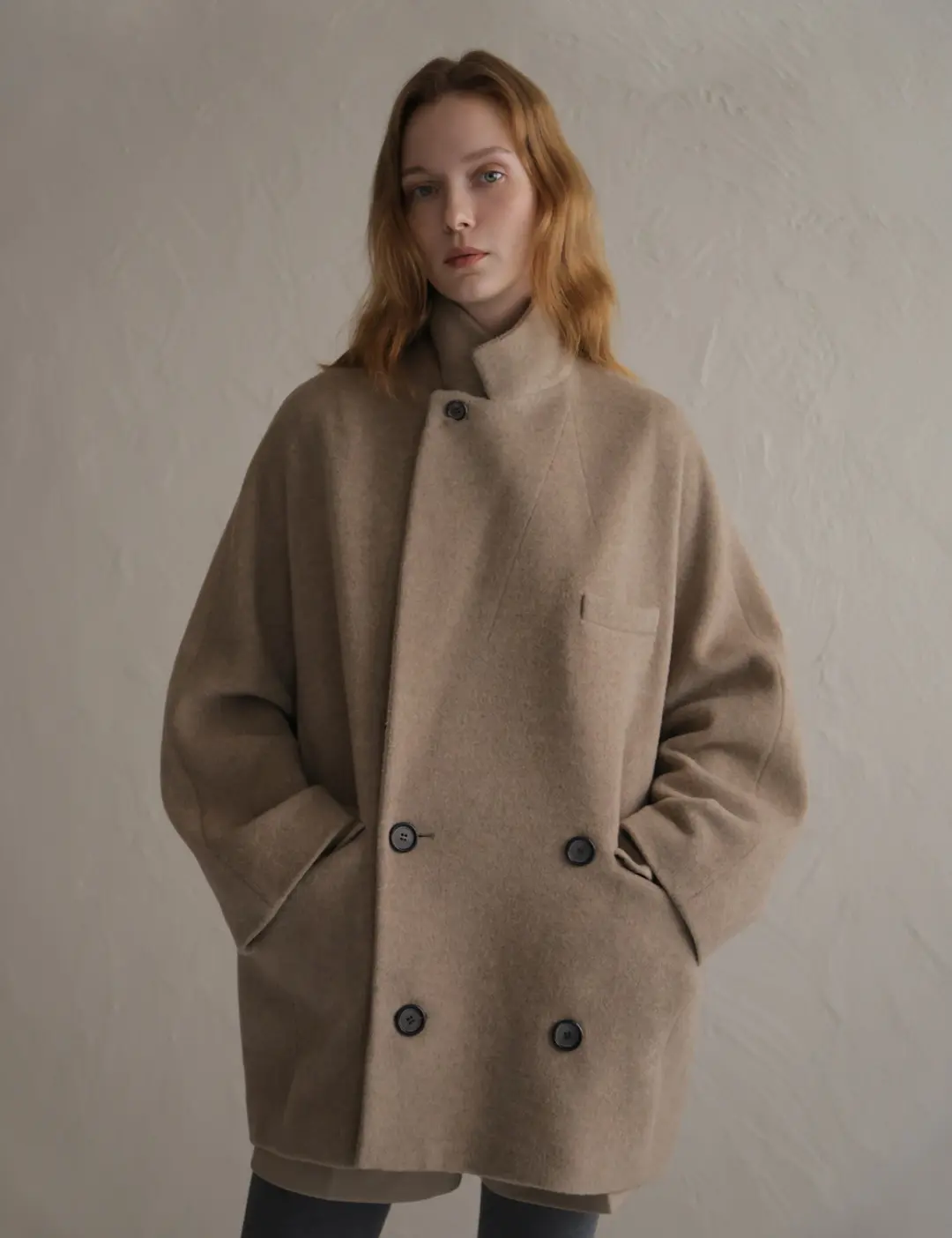 노미나떼 Noel Wool Halfcoat (Muted Beige) 상품 이미지 3