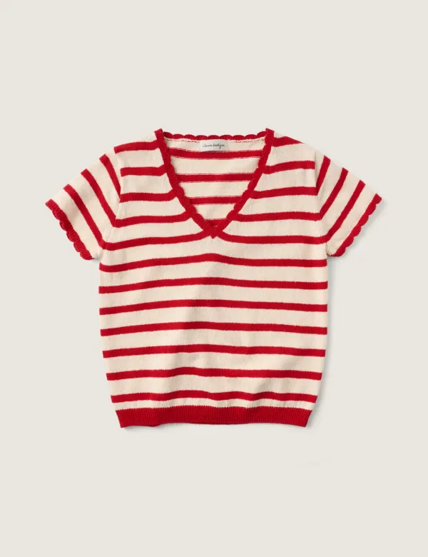 Hope Stripe Knit (Red)