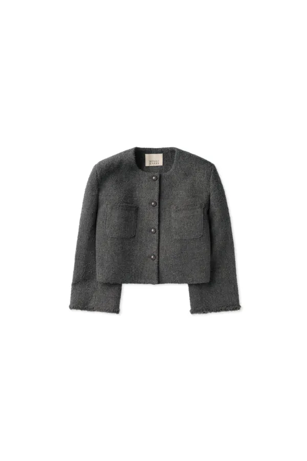 Poem tweed jacket_gray