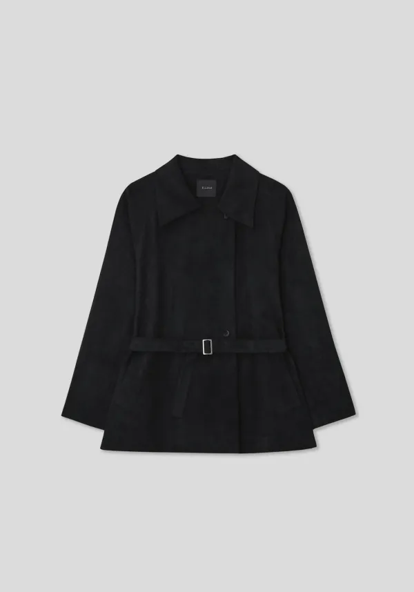 Bernat Suede Half Jacket (Black)