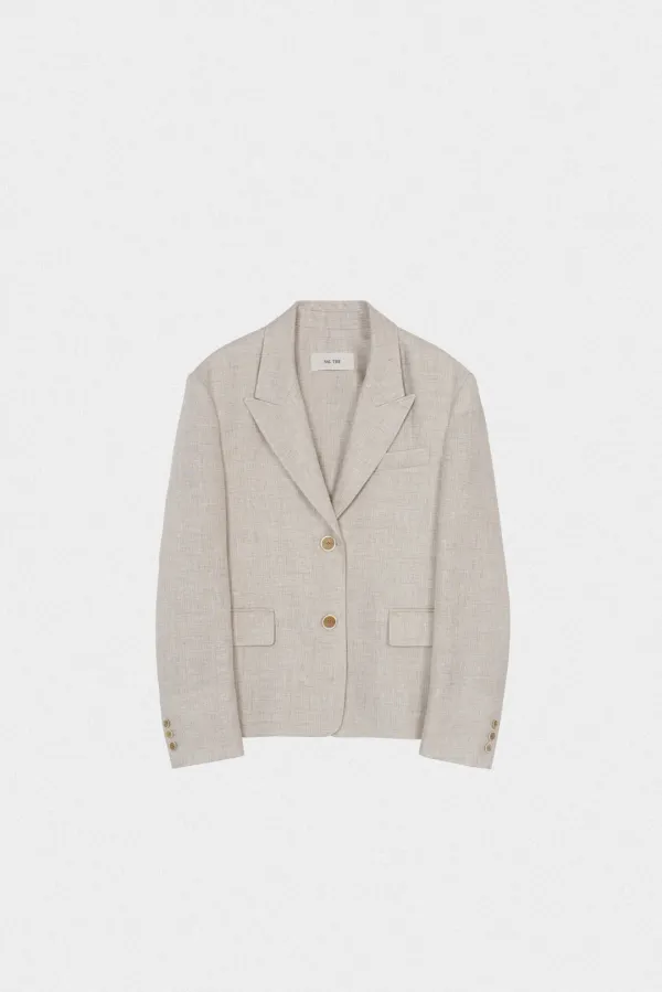25007_Oat Linen Blazer