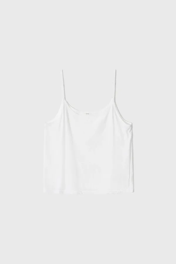 Fine Cotton Jersey Sleeveless (Brown / White / Black)