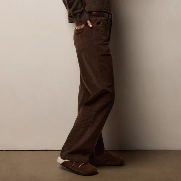Corduroy Straight Leg Pant - Porcupine