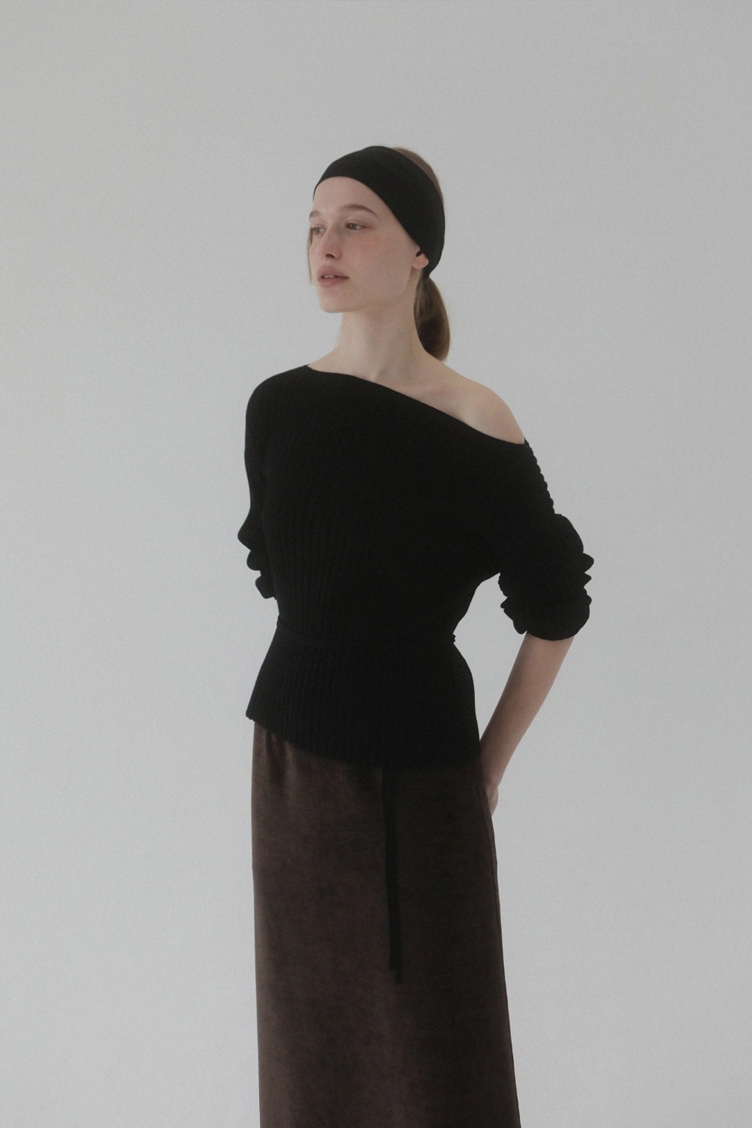 페이딘 Sadie Boat-neck Knit (black) 상품 이미지 1