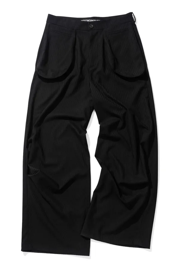 Straight Knee Dart Trousers,  Blackout