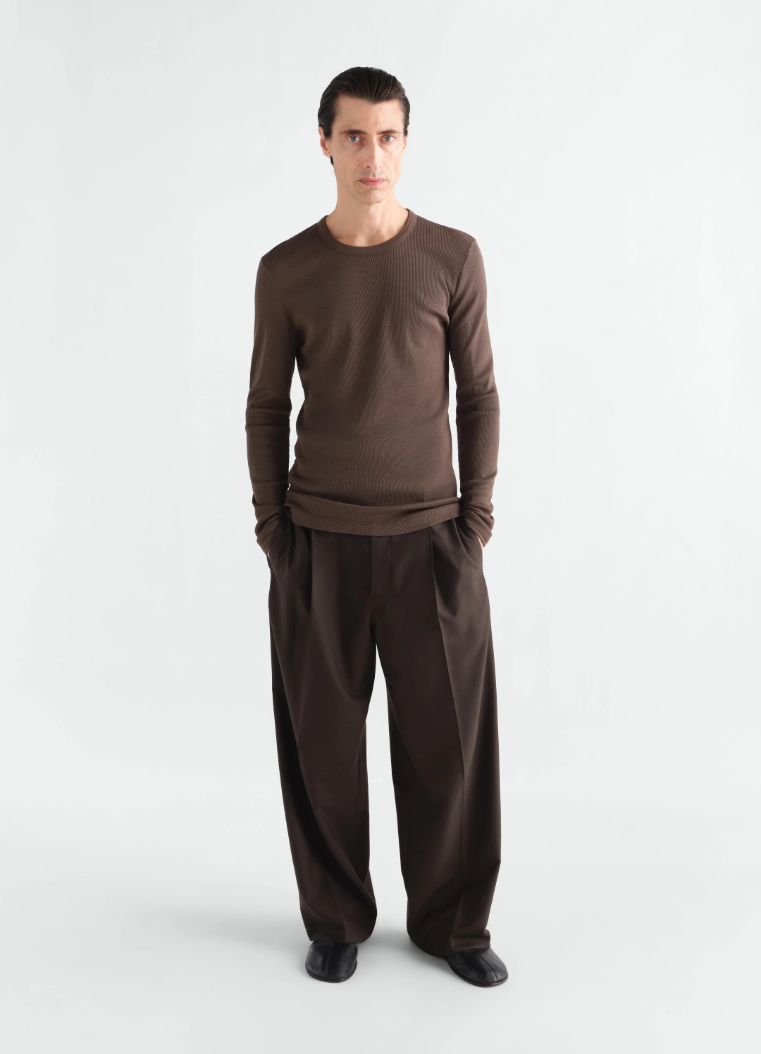르메르 LONG-SLEEVE TOP IN RIBBED JERSEY 상품 이미지 2