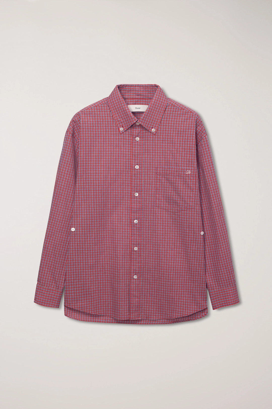 던스트 UNISEX OVERSIZED BD CHECKED SHIRT RED CHECK_UDSH6A115R2 상품 이미지 1