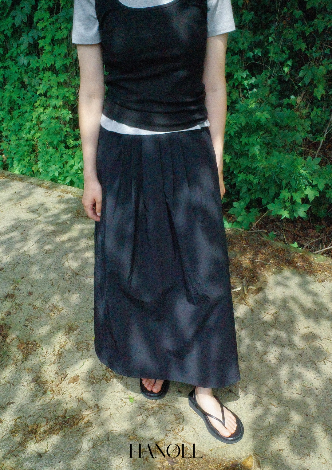 한올 Summer Hidy Skirt (Black) 상품 이미지 2